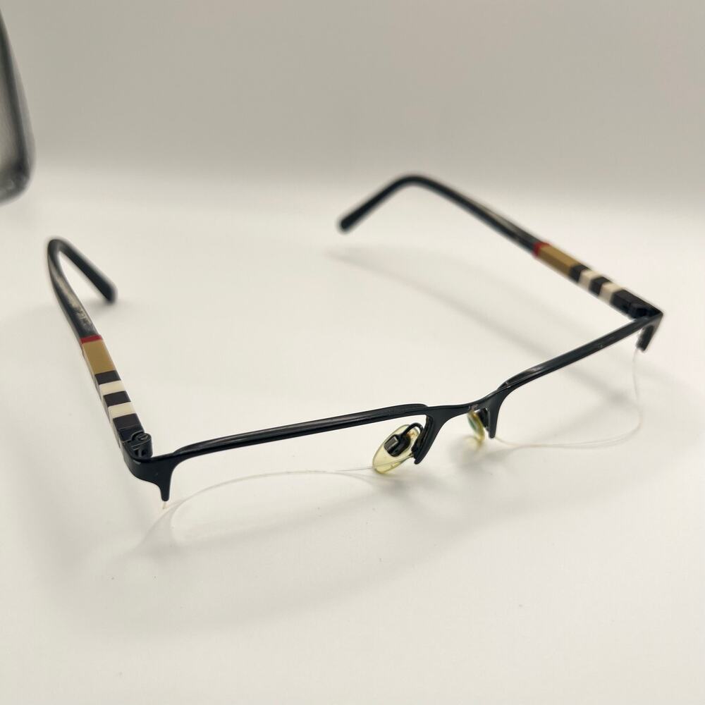 Burberry B1282 1001 Eyeglasses PARTS ONLY 55-18-145 Italy